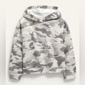 3/$30 | Old Navy | Gray Camouflage Hoodie for Girls | Camo Sweatshirt | M (8)